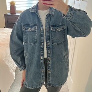 H&M Oversized Denim Shirt Jacket